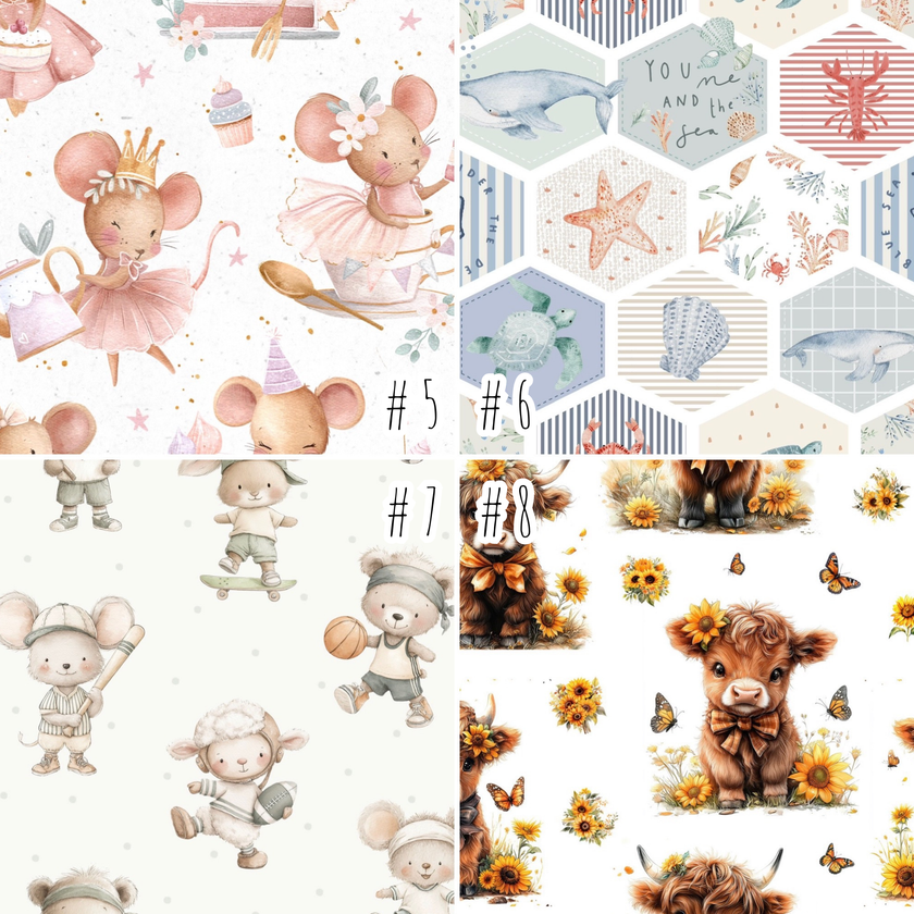 Serviette de plage pour bébé/enfant/adulte (Motif répétitif) - Collection été 2026