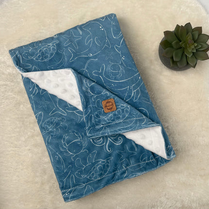 Couverture en minky - Sous l’eau