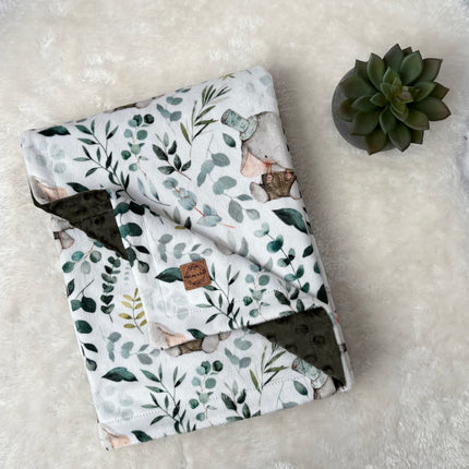 Couverture en minky - Hubert l’éléphant