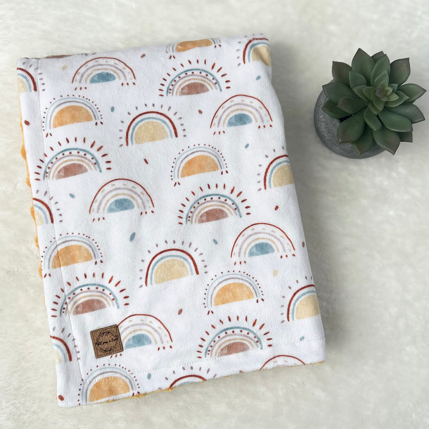 Couverture en minky - Coucher de soleil