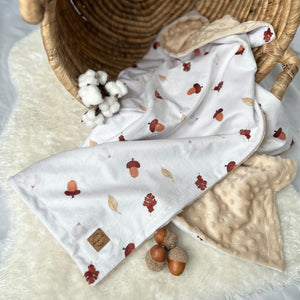 Couverture en minky - Petites noix