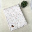 Couverture en minky - Oies fleuris