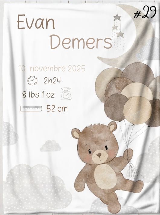 Doudou de naissance souvenir