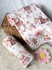 Couverture en minky - Lapinette d’automne
