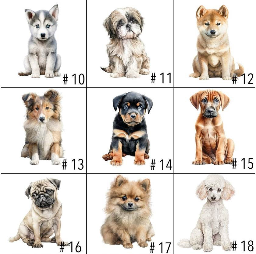 Doudou attache-suce personnalisée - Chiots