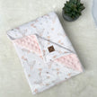 Couverture en minky - Oies fleuris