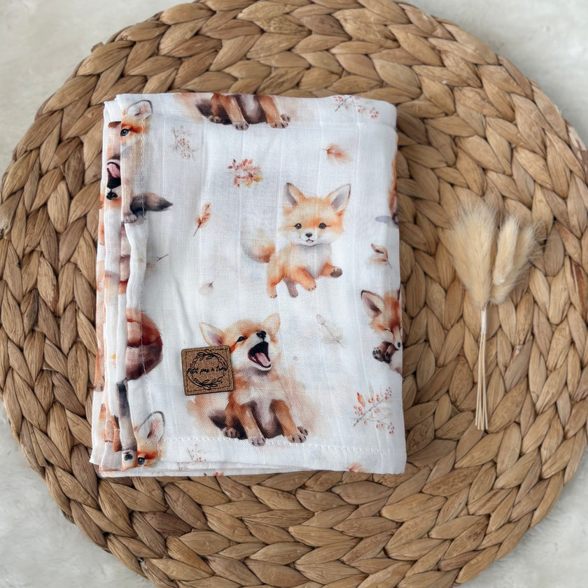 Mousseline de bambou - Renard pastel