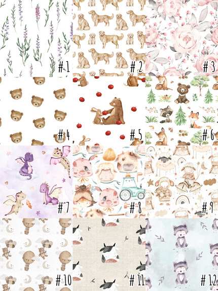 Couverture 100% minky personnalisée