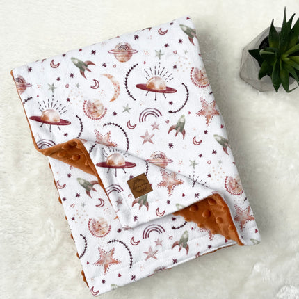 Couverture en minky - L’univers boho