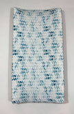 Couvre lange - Chevron aquarelle bleu