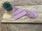 Ensemble de naissance - Vieux rose