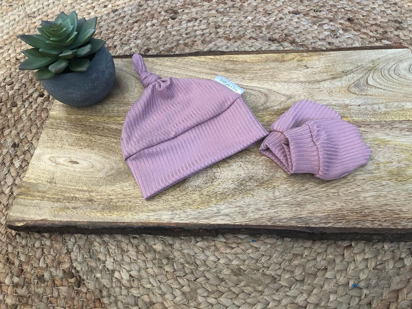 Ensemble de naissance - Vieux rose