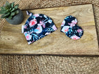 Ensemble de naissance - Fleurs roses