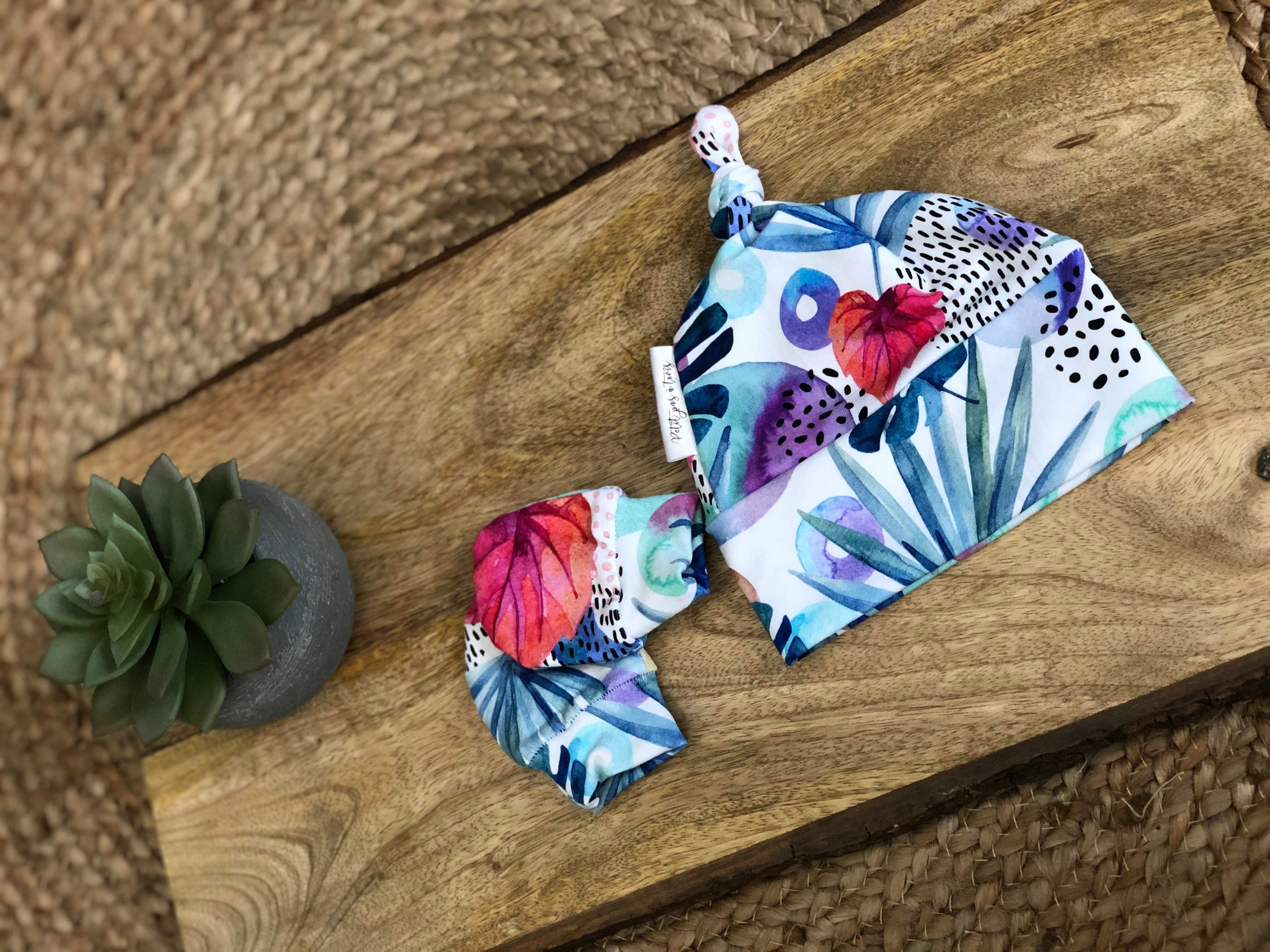 Ensemble de naissance - Feuillage aquarelle