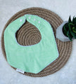 Bavoir évolutif - Picot fond vert lime