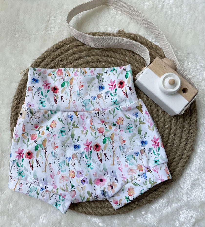 Précommande - Short évolutive - Fleurs multicolores