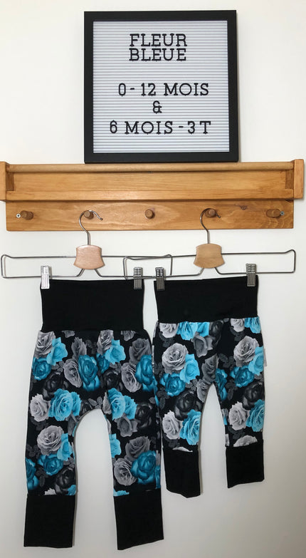 Pantalons évolutifs - Fleur bleue