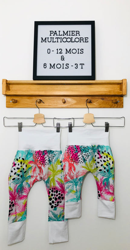 Pantalons évolutifs - Palmier multicolore