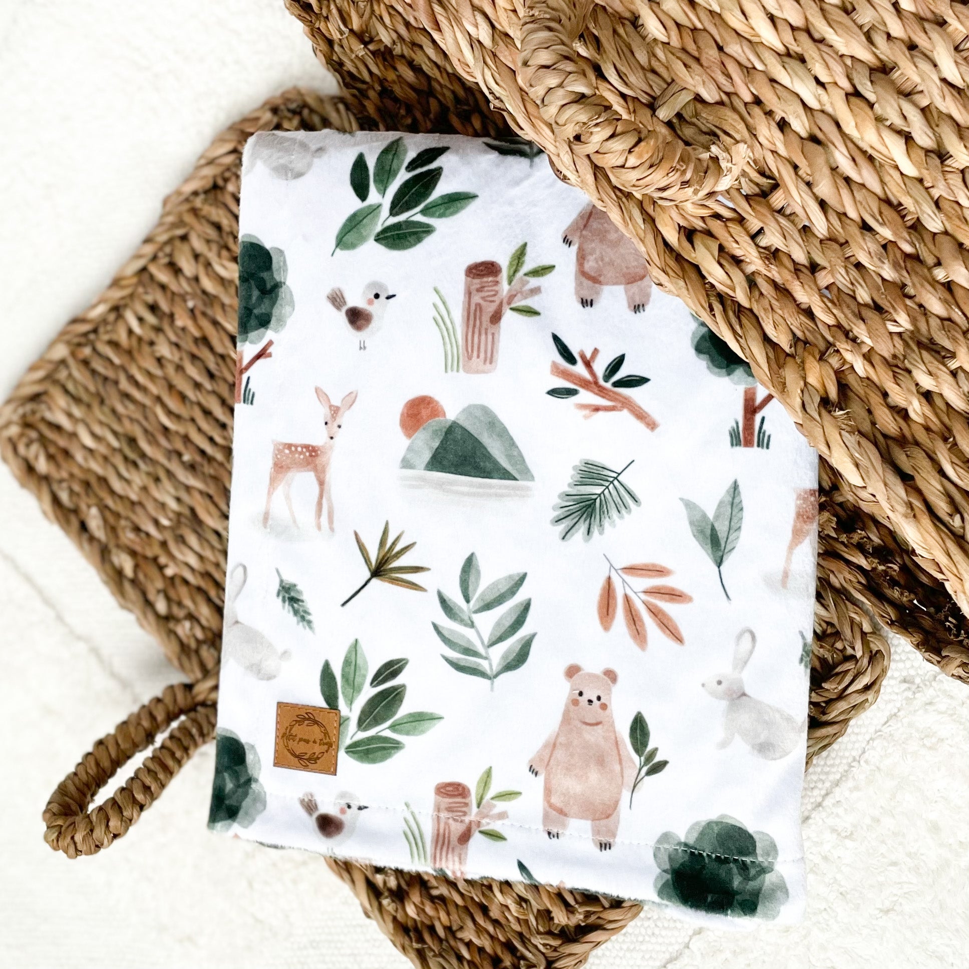 Couverture en minky - En forêt