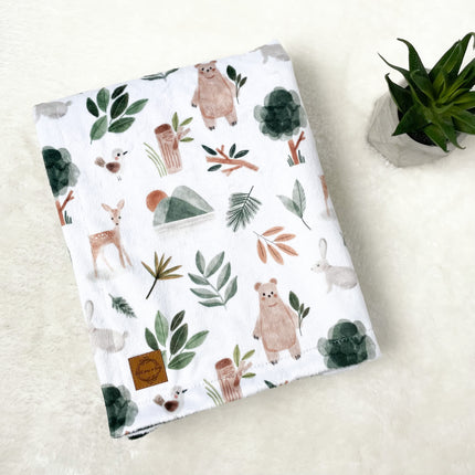 Couverture en minky - En forêt