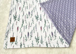 Couverture en minky - Lilas