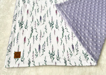 Couverture en minky - Lilas