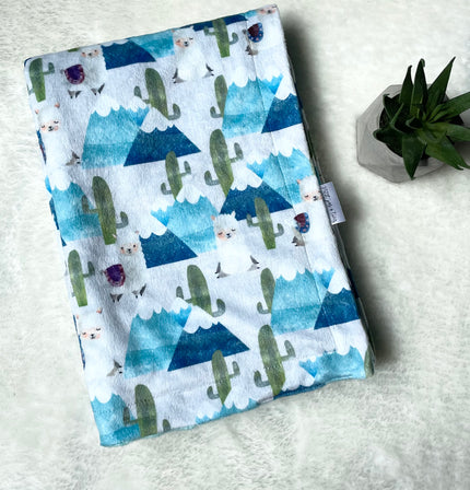 Couverture en minky - Lamas