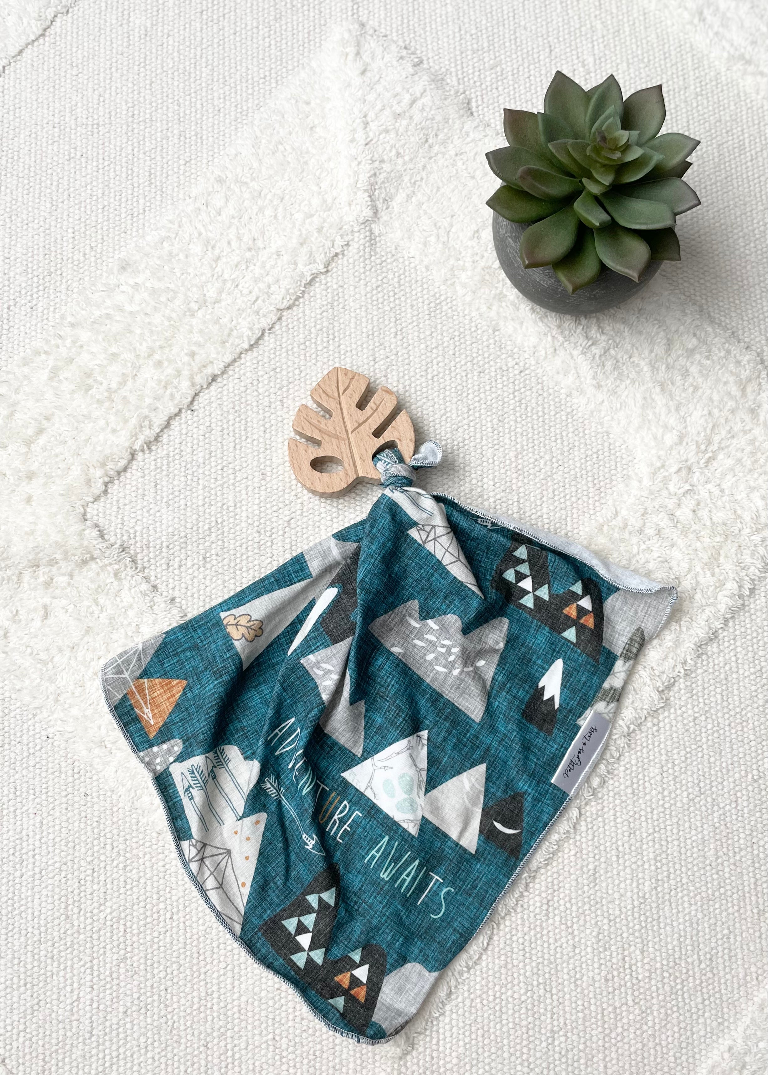 Doudou de dentition en coton organique - Montagne