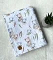 Couverture en minky - Koala feuillage