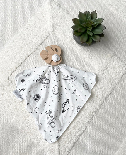 Doudou de dentition en coton organique - Sous la lune
