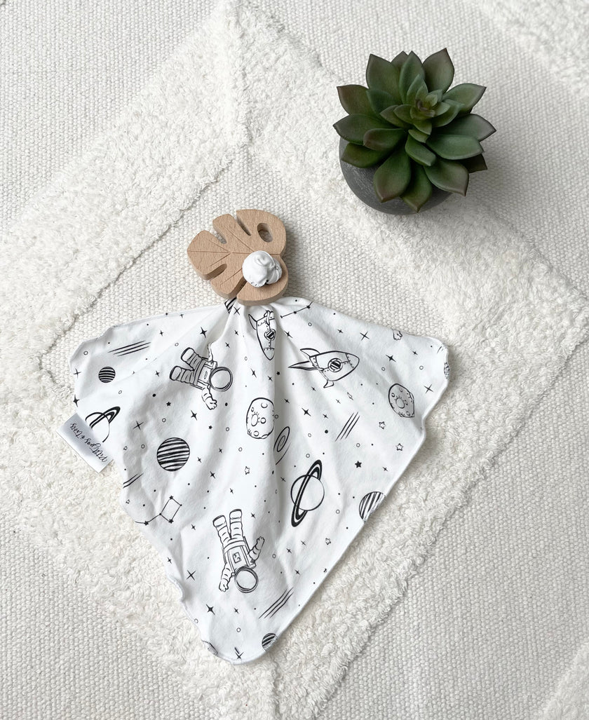 Doudou de dentition en coton organique - Sous la lune