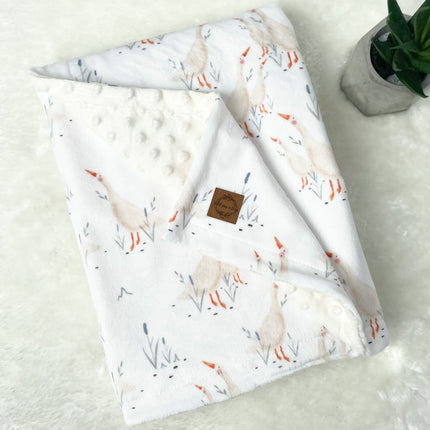Couverture en minky - Petite oie