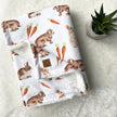 Couverture minky/fourrure - Petits lapins