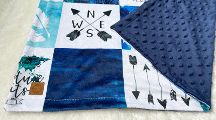 Couverture en minky - Adventure awaits